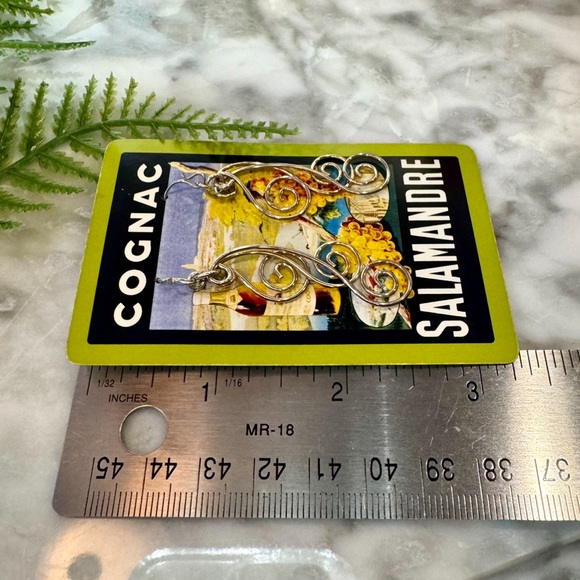 Vintage Handmade Quality Sterling Silver 925 drop dangle Earrings - Picture 12 of 15